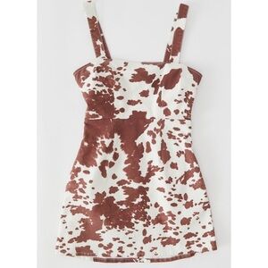 Show Me Your Mumu Dorothy Cow Print Mini Dress sz M